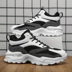 Men's Ankle Top Trendy Mesh Breathable Wear-resistant Chunky Sneakers For Jogging Gym