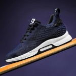 Elevator Shoes Men Elevator Sneakers Invisible Height Increasing 2.4 Inches Taller Elevator Sports Mesh Height Boosting Shoes