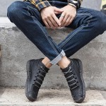 Zenfaze Orthopedic Shoes for Men, Handcrafted Retro Pigskin Boots, Slip On Orthopedic Hiking Sneakers