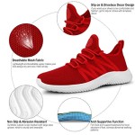 Feethit Womens Slip On Running Shoes Non Slip Walking Shoes Lightweight Gym Workout Shoes Breathable Fashion Sneakers