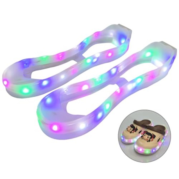 Men Women Kids Luminous Shoes Covers LED Shoe Lights Sneaker Accessories Light Up for Night Walking Party Dance Festival