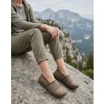 Women's Wide Toe Box Shoes,Barefoot Feel Flats, Slip-On Sneakers for Comfortable Walking and Running,Stylish & Durable Sport Shoes Brown