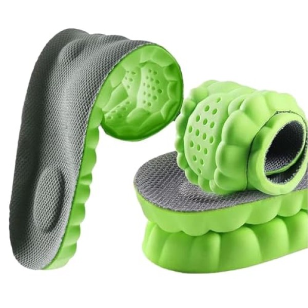 2 Pair 4D Cloud Technology Insole Super Soft Comfort Insoles | U-Shape Memory Foam Insoles, 4D Cloud Insole for Women Men Shock-Absorbing Foot Support Insoles