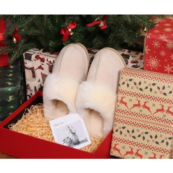 KuaiLu Womens Fluff Dual Memory Foam Slippers Ladies Cozy Arch Support Warm Scuff Slippers Slip on Comfy Winter House Shoes with Non-Slip Indoor Outdoor Hard Sole