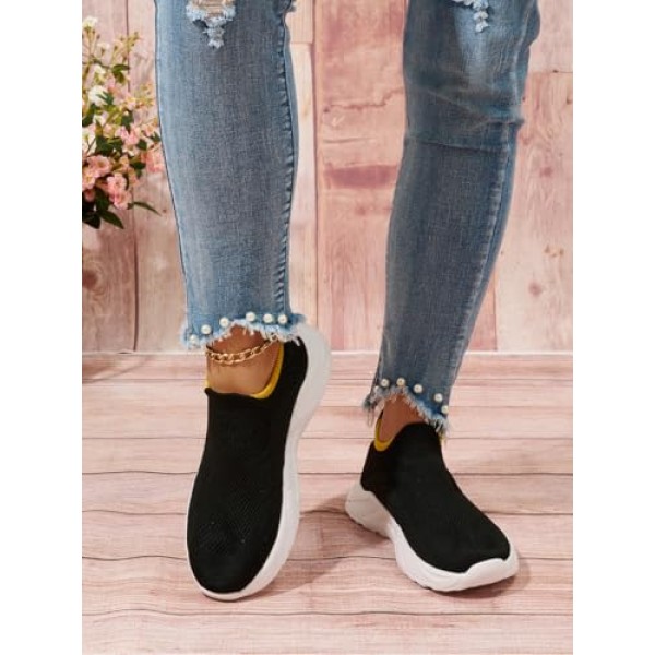 Womens Walking Tennis Slip On Sneakers Lightweight Casual Athletic Gym Travel Work Shoes