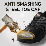 Steel Toe Shoes for Men Women Comfortable Lightweight Work Sneakers for Men Composite Toe Safety Sneakers Men's Slip Resistant Indestructable Construction Safety Shoes