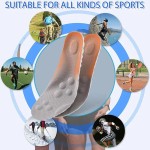 Generic 4D Cloud Technology Insole,New Super Soft Comfort Insoles,4D Sports Memory Foam Insoles Soft Foot Protection Cloud Feeling Insole (Gray, Men 11.5-12.5/Women 13-14)