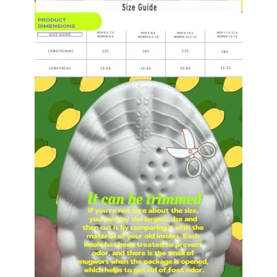 Insoles for Women Man,Cloud Soles for Men Women,4D Cloud Soles for Men,Anti Fatigue, Shock Absorption, Foot Pain Relief (Gray, S)