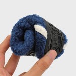 Womens Mens Slippers with Rubber Sole Soft-Lightweight House Slipper Socks Non-Slip Indoor/Outdoor